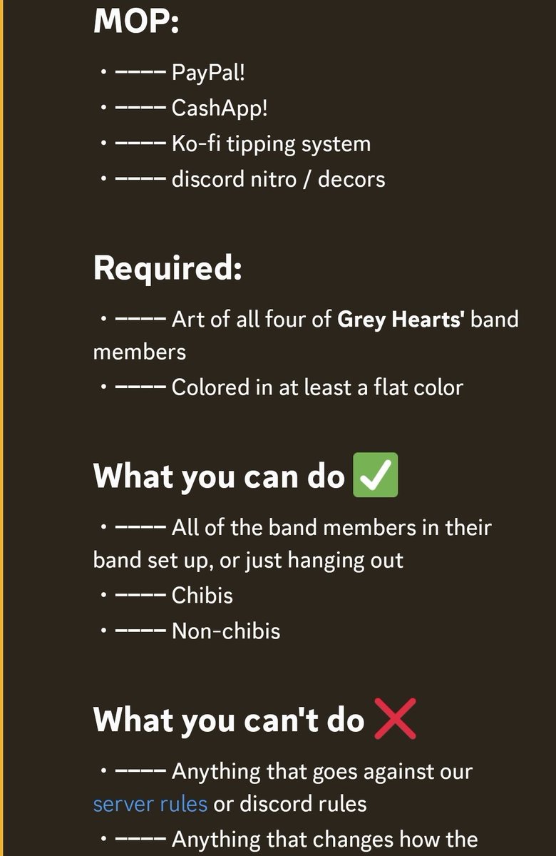thatMystery_'s tweet photo. I do have an art comp! Gor my discord art server: https://t.co/egMwHS1Q2M
Deadline: Christmas (Dec 25th, review will be dec 26th)
Characters will be posed in a thread below all info in images 
PRICES MIGHT BE RAISED https://t.co/QefjvPZ2Qd