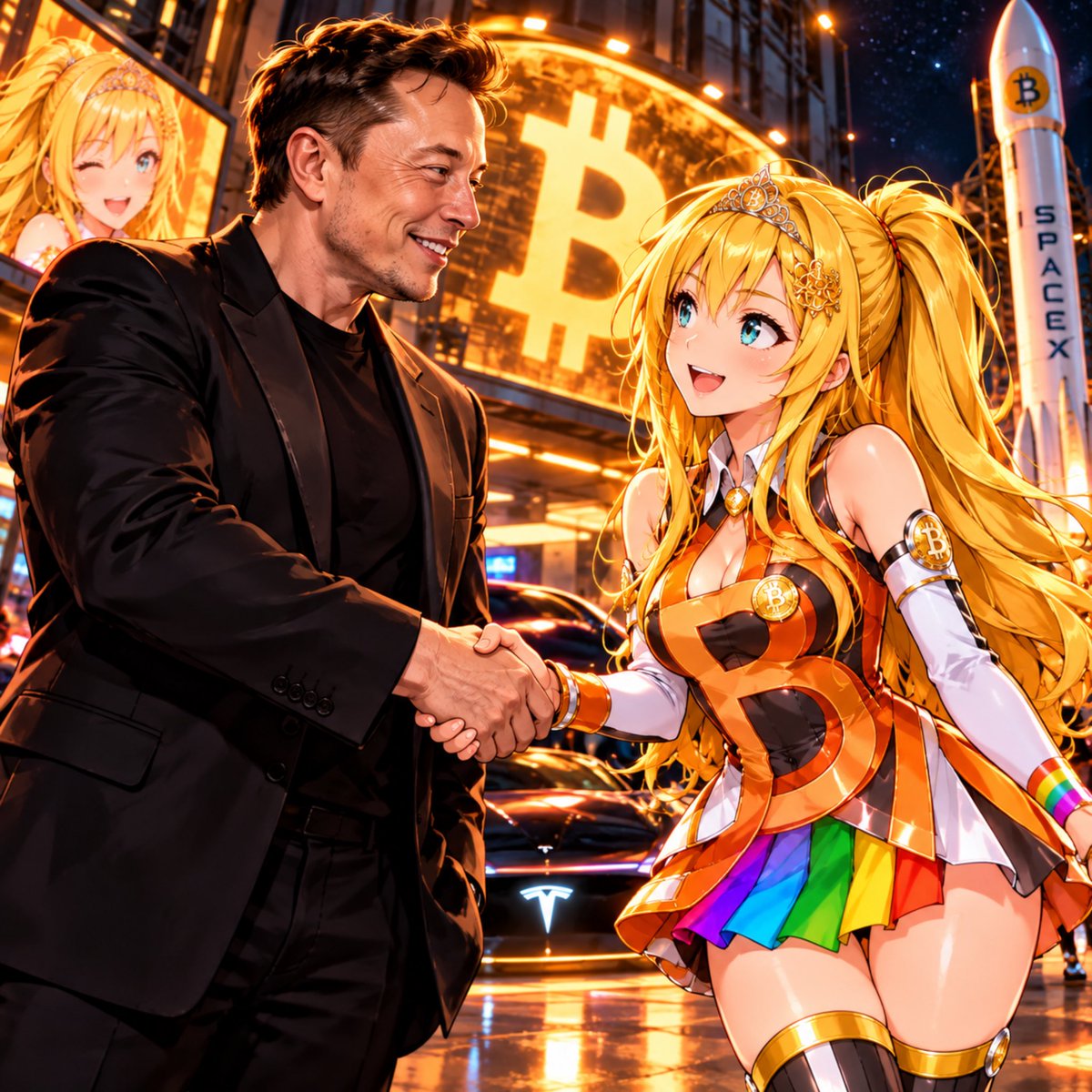 AnimeBitcoinbnb's tweet photo. We love Tesla, we love Anime Bitcoin

Can we buy one now? @elonmusk https://t.co/Ajgug1hM32
