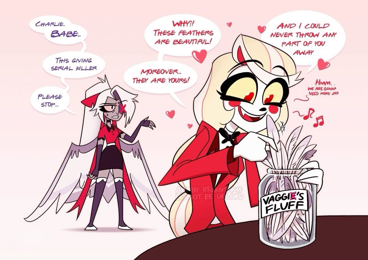 jennyrobb90's tweet photo. #hazbinhotel #charlie #vaggie https://t.co/dBzmh7GUHR