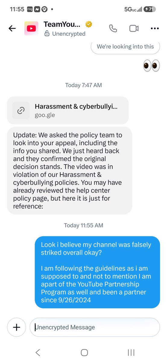 DDFP_1's tweet photo. @YouTube
@TeamYouTube
@reneritchie
@YouTubeLiaison
@YouTubeCreators
@nealmohan
@YouTubeInsider
@Google
@sundarpichai
@FTC

Its been 3 days and my issue was never solved. 

I want all the false strikes removed overall on my channel:
 https://t.co/SzTTOTESLl https://t.co/Ql7Cu7GWl7