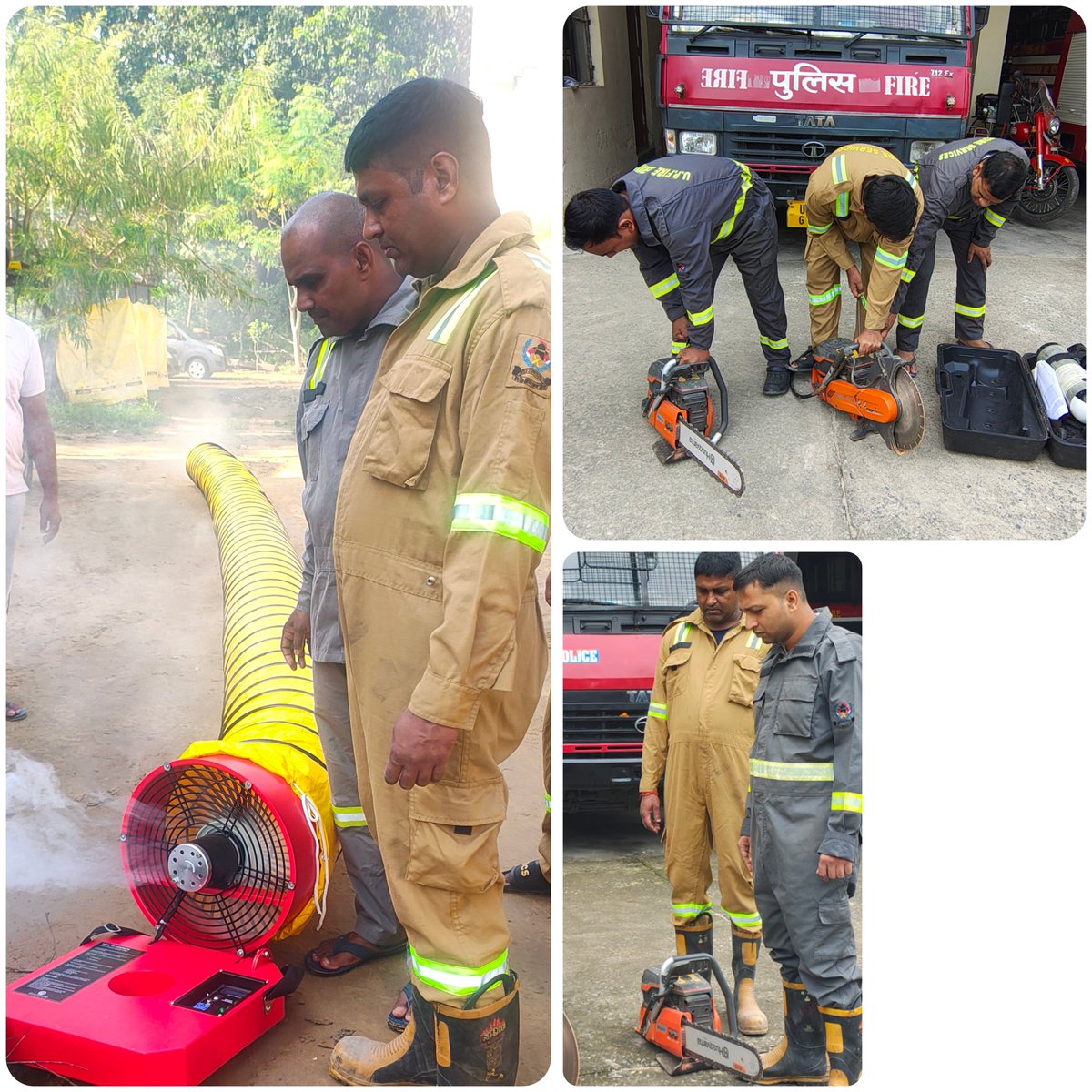 kushinagar_fire's tweet photo. दिनांक 29.09.2026 को जनपद कुशीनगर में ADG महोदया,UPF&amp;ES के आदेशानुसार व CFO कुशीनगर महोदय के निर्देशन में जनपद के फायर स्टेशनों पर साप्ताहिक फायर ड्रिल का अभ्यास किया गया। https://t.co/clJR1keLVm