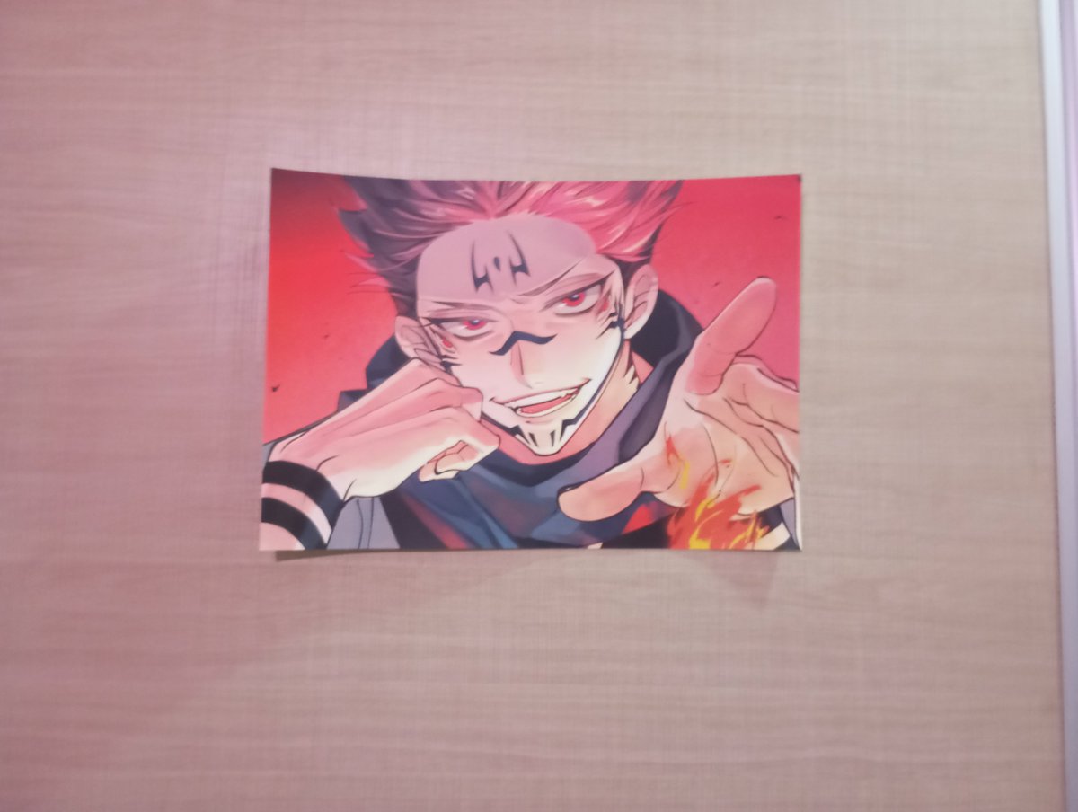 miasonyson's tweet photo. Were isn't he seen in my room is the real question.

My room is a nightmare from Sukuna haters https://t.co/M7zpVmmzaT