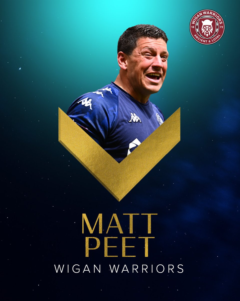 SuperLeague's tweet photo. Matt Peet is your @Betfred #SuperLeague's Coach of the Year 🏆 https://t.co/yFQlQvkXi2
