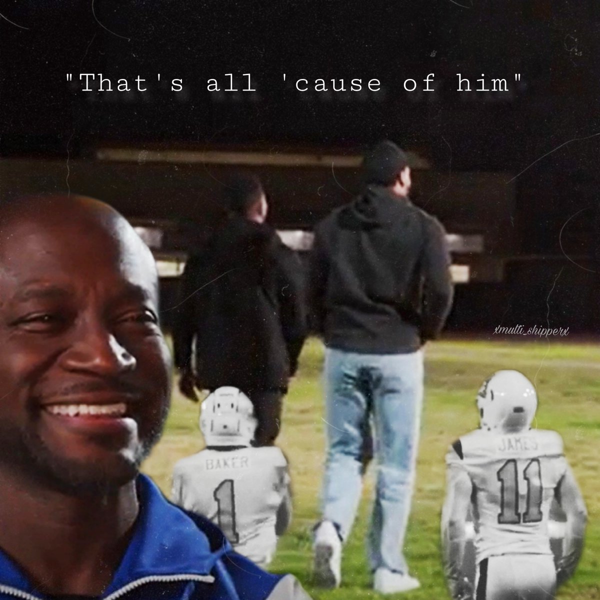 infinityx2_266's tweet photo. "I wish my dad were still here to see it, to see the men that we've become. The fathers we've become. That's all because of him."

The end of an era #allamerican #jordanbaker #billybaker #spencerjames #allamericancw https://t.co/meliSv6m5D