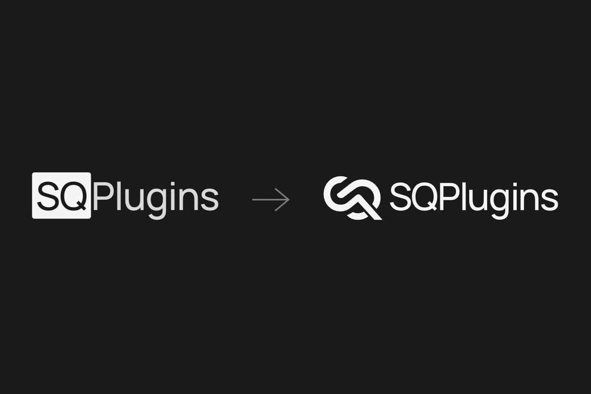 sqplugins's tweet photo. SQPlugins has a new logo 🎉

An abstract SQ, shaped into flowing lines. 
Minimal, modern, and connected.
Same plugins. Fresh identity.

What do you think of the new logo?

#Squarespace #LogoDesign https://t.co/YPM6NKD8Ec