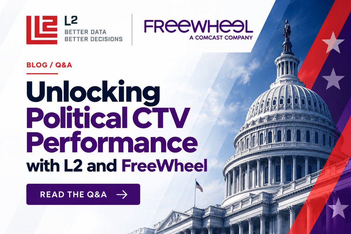 L2political's tweet photo. Q&amp;A: Unlocking Political CTV Performance with L2 and FreeWheel
https://t.co/lJDZPv2BQF https://t.co/gxBCAO5wt8