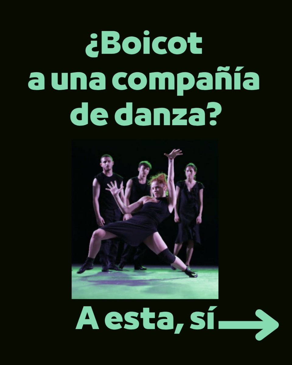 BDSMadrid's tweet photo. ☣️ @TeatrosCanal se saltan la indicación de la ONU de no colaborar con la ocupación, el apartheid y el genocidio de Israel en Palestina.

Difunde y acude a mostrar nuestro rechazo al estreno, el 15 de octubre en Teatros del Canal.

¡Boicot a la compañía Betsheva!
#BoicotIsrael https://t.co/zarcMWrkas