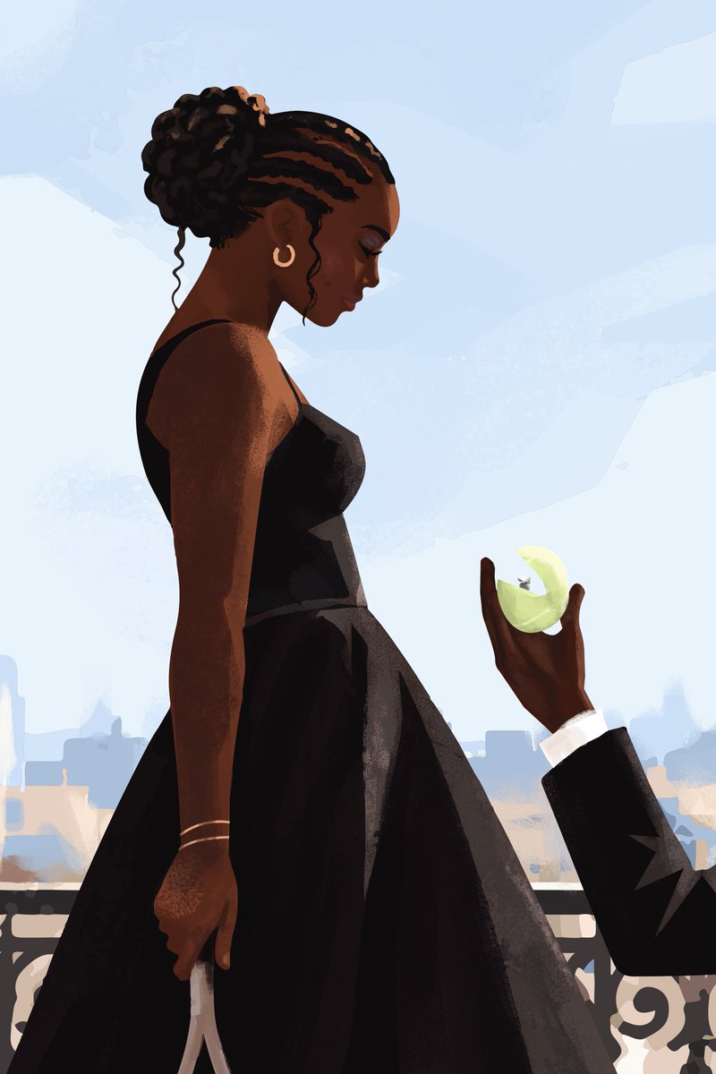 therealJayarts's tweet photo. Court Proposal💍👰🏾🎾
My new painting. https://t.co/9ZYZccyXQs