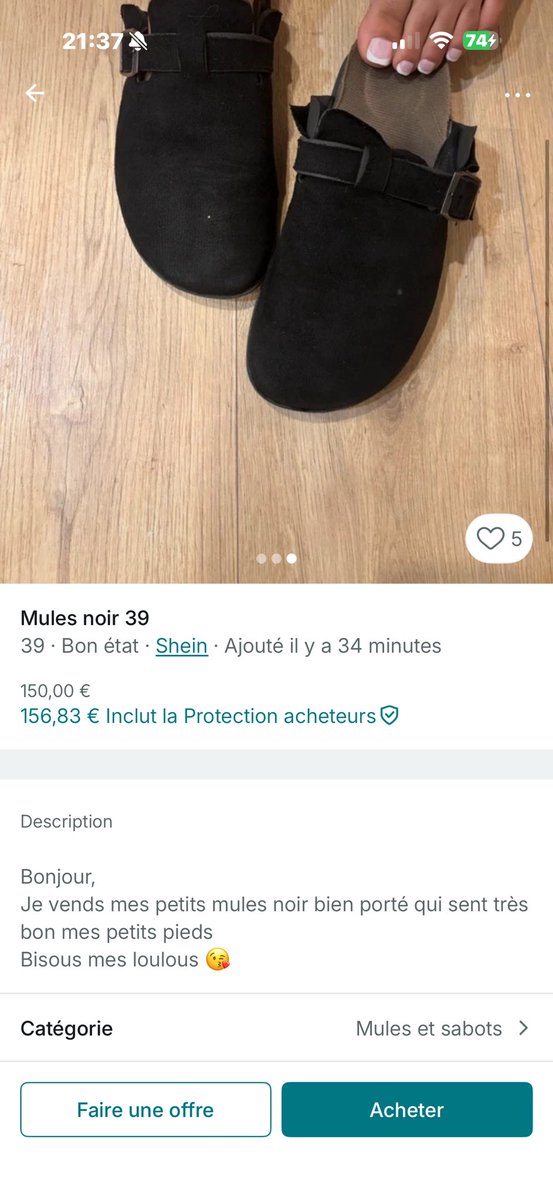 Wahib_38's tweet photo. Vinted ça part en couille https://t.co/VDGTDmpLjH