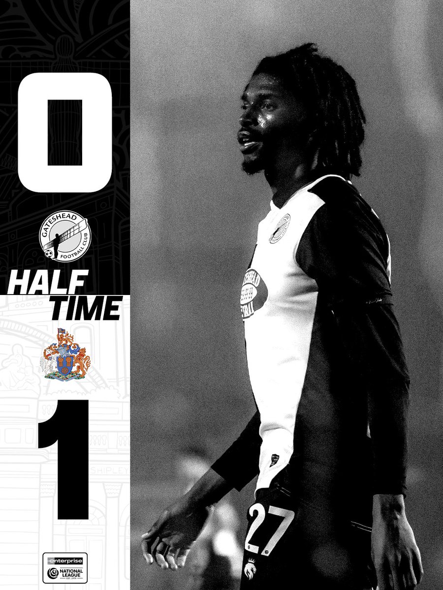 GatesheadFC's tweet photo. Behind at HT. https://t.co/RCrGi1HJI9