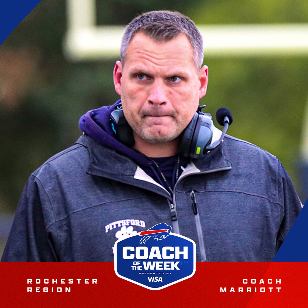 BuffaloBills's tweet photo. Congratulations to our Week 4 Coaches of the Week, Michael Cieslik and Steve Marriott! 

@visa | #BillsMafia
