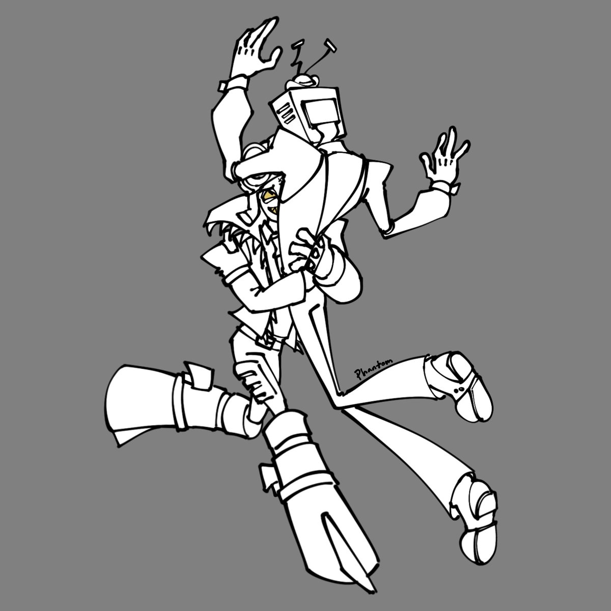 phan_t0mb's tweet photo. Mr. Puzzles and Mr. WPNZ love each other.

#gunshow #cav #smg4 https://t.co/2dEgVskm5X