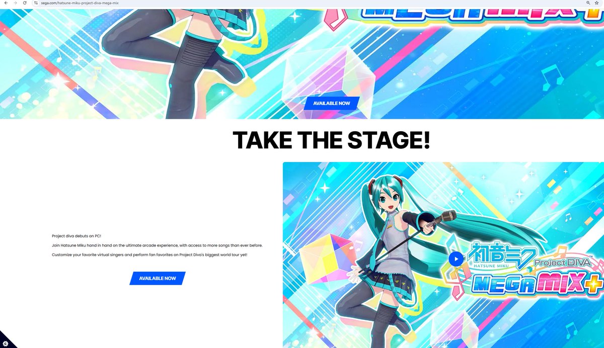 GenoXLOID's tweet photo. SEGA stopped hosting the English Mirai DX and Diva X pages, now it redirects users to the MegaMix+ page instead https://t.co/uertNFTgWc