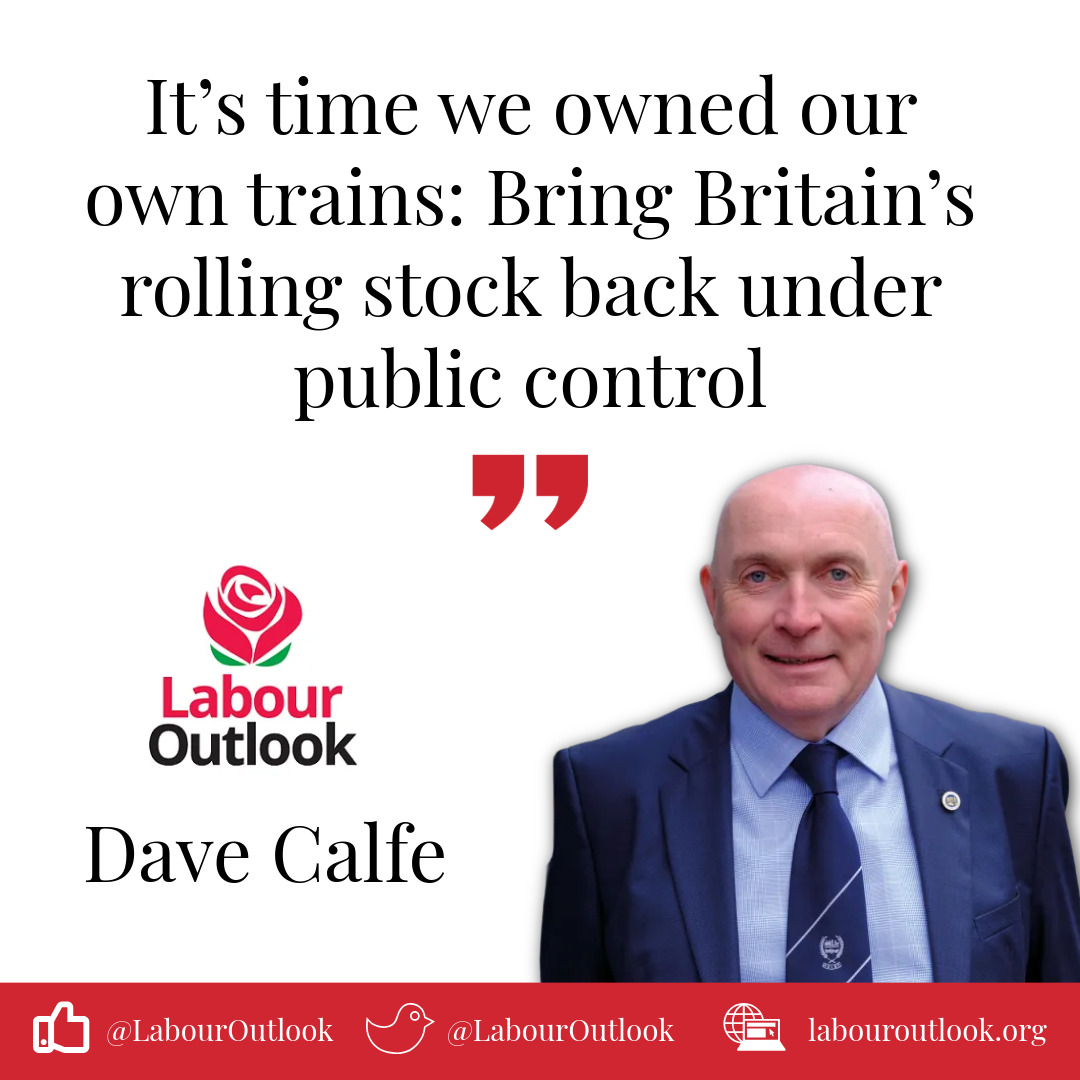 LabourOutlook's tweet photo. Spot on from @ASLEFunion 📣

“That’s why we say it’s time we owned our own trains – to get our money back on track, not seeing it leave the station to move offshore, and to get Britain moving on the right lines again.”

https://t.co/nrxECNpaQJ

#Lab26 https://t.co/w41sSJIoCy