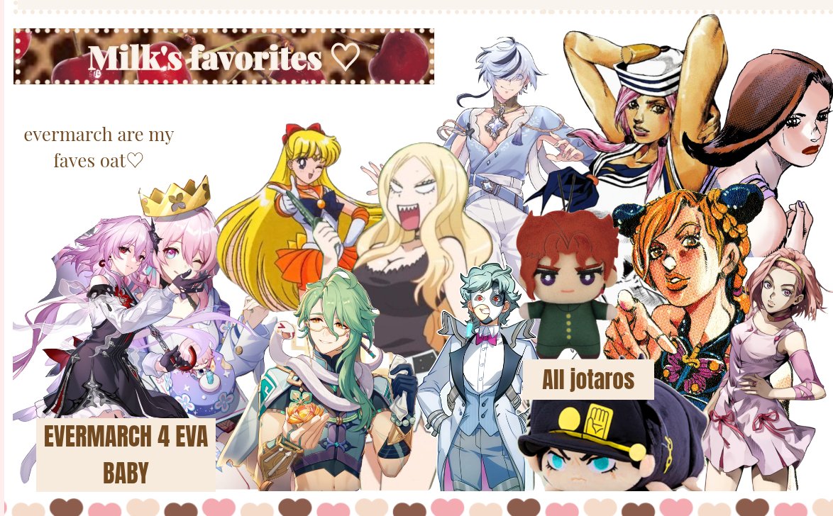 xRottenmilk's tweet photo. #rate my favourites, guys, and what it says about me
#kinda forgot to add lucy n sugar mountain but they're gonna make it on there I swear https://t.co/ug82uULLFu
