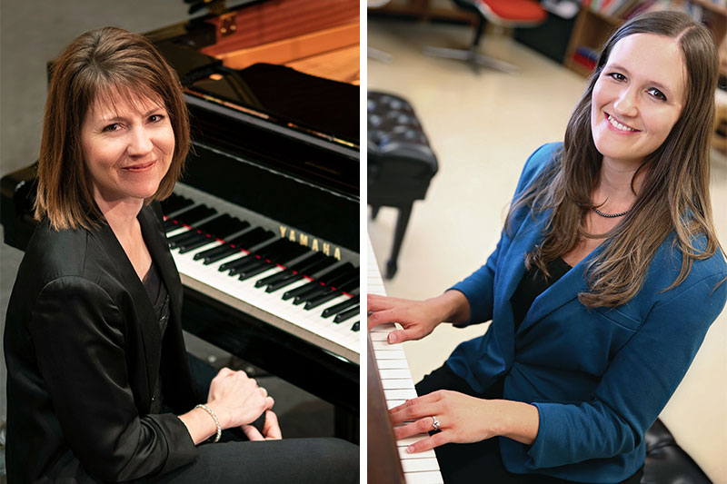 waynestcollege's tweet photo. Dr. Angela Miller-Niles and Shelly Armstrong will perform on piano at 7:30 p.m. Friday, Oct. 9, in Ramsey Theatre. https://t.co/vDiY9fkF3E https://t.co/z87zGS2QRe
