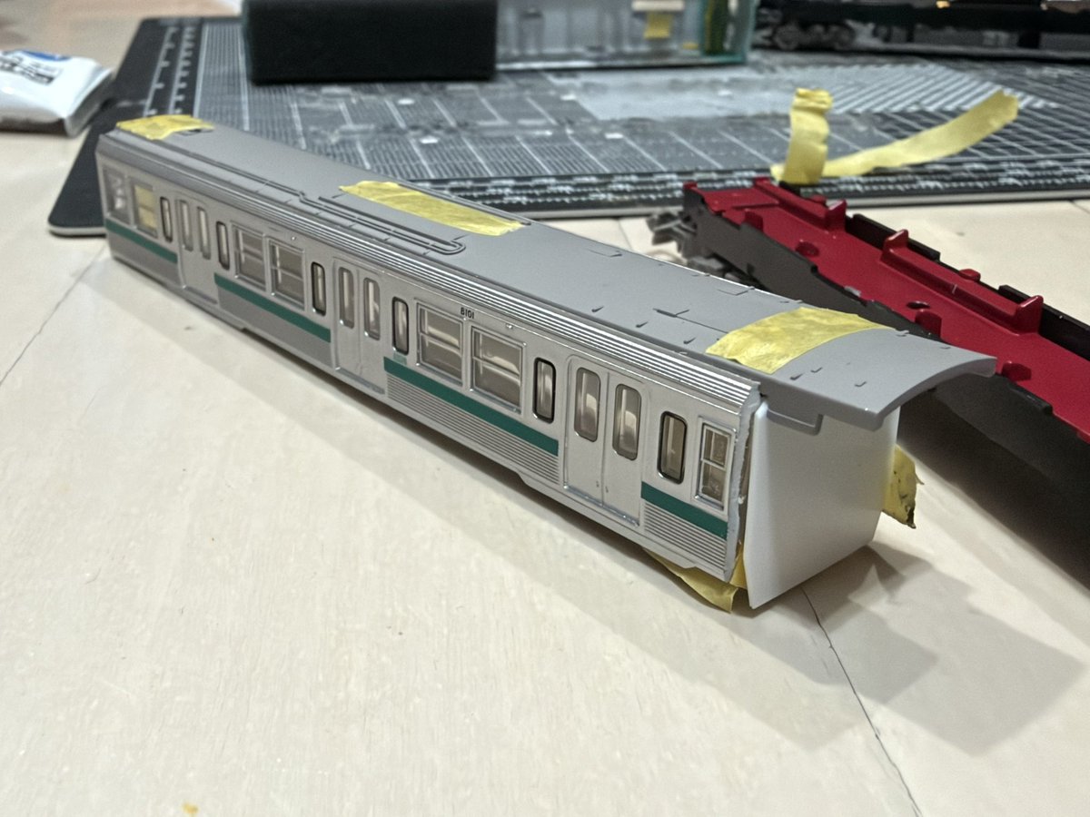 Ketama8001's tweet photo. #けーたま重機整備 
今回はここまで。
大掛かりな作業は終わりました（切断して余った子を何に使うか検討中…） https://t.co/RsM5XFmRI2