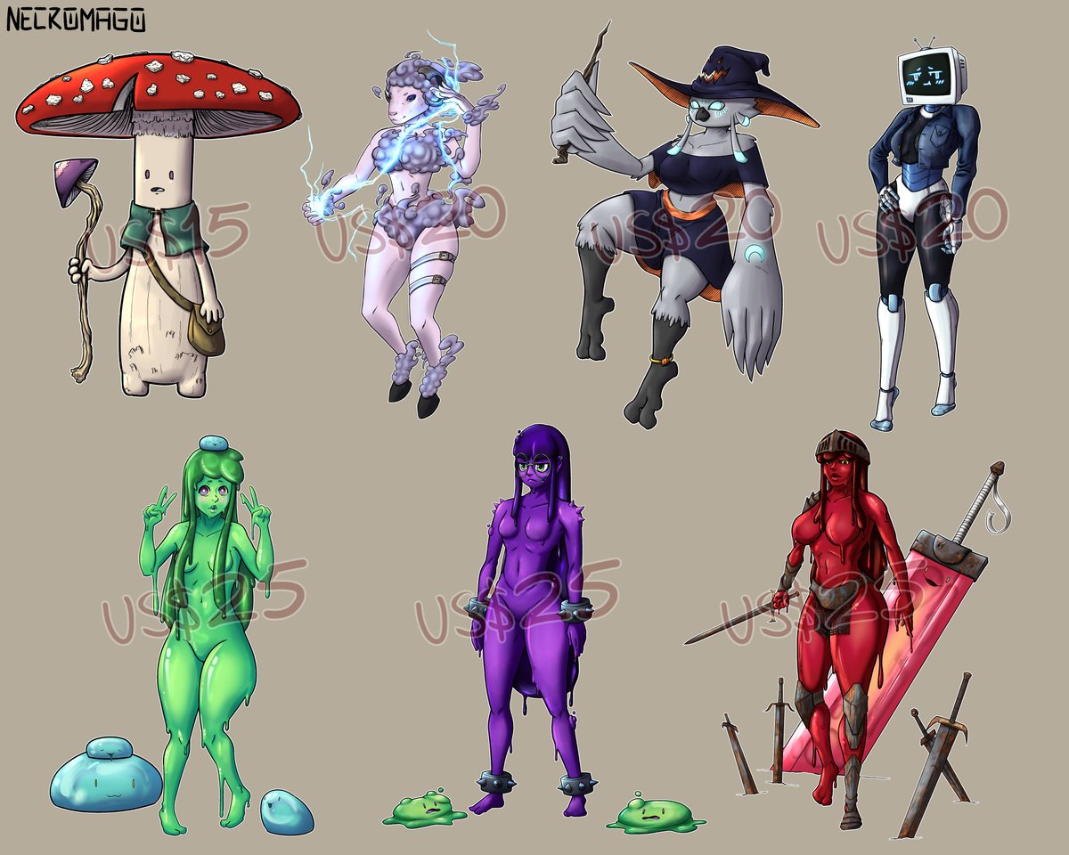 Necromage_exe's tweet photo. These are all my currently available adopts; please check them out ^^
They all have just 3 days left in the auction here: https://t.co/rWlQVWtasM

#adopts #adoptable https://t.co/Hjyw4rZJeg