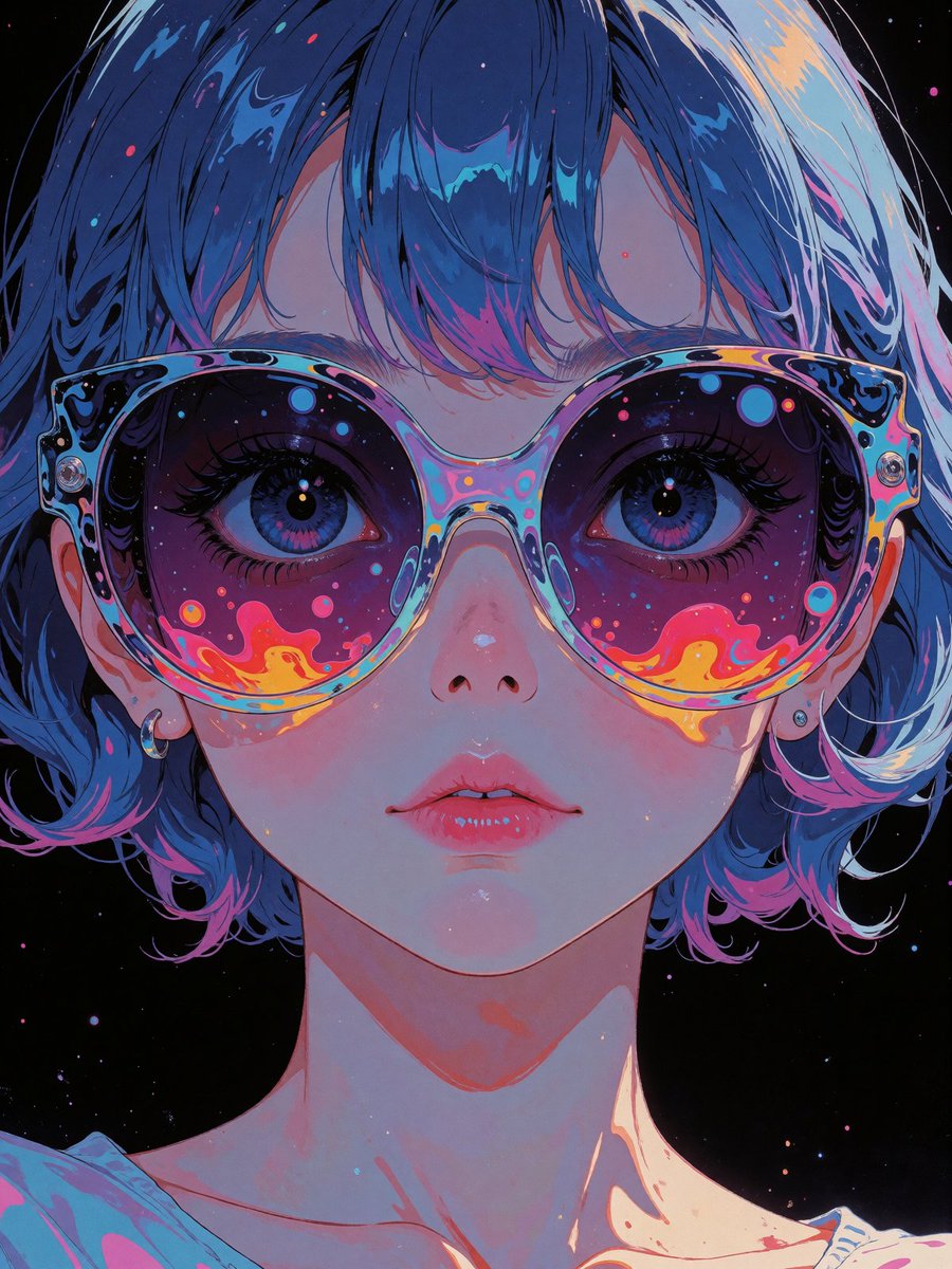 DedgoroArt's tweet photo. Capturing stardust

#aiart #anime #neon https://t.co/CxqGLlErCo