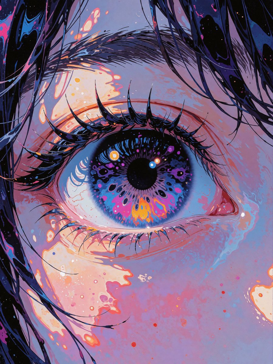 DedgoroArt's tweet photo. Capturing stardust

#aiart #anime #neon https://t.co/CxqGLlErCo