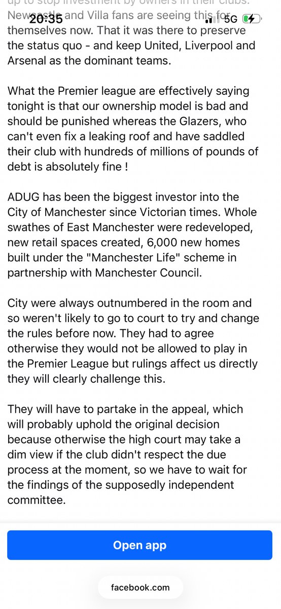 WeAre1894's tweet photo. "A Kangaroo Court Appointed By An Arsenal Fan" ... so what if City are telling the truth... The case for the ownership - https://t.co/xkTI2RXtps https://t.co/XQBy4f2bqf
