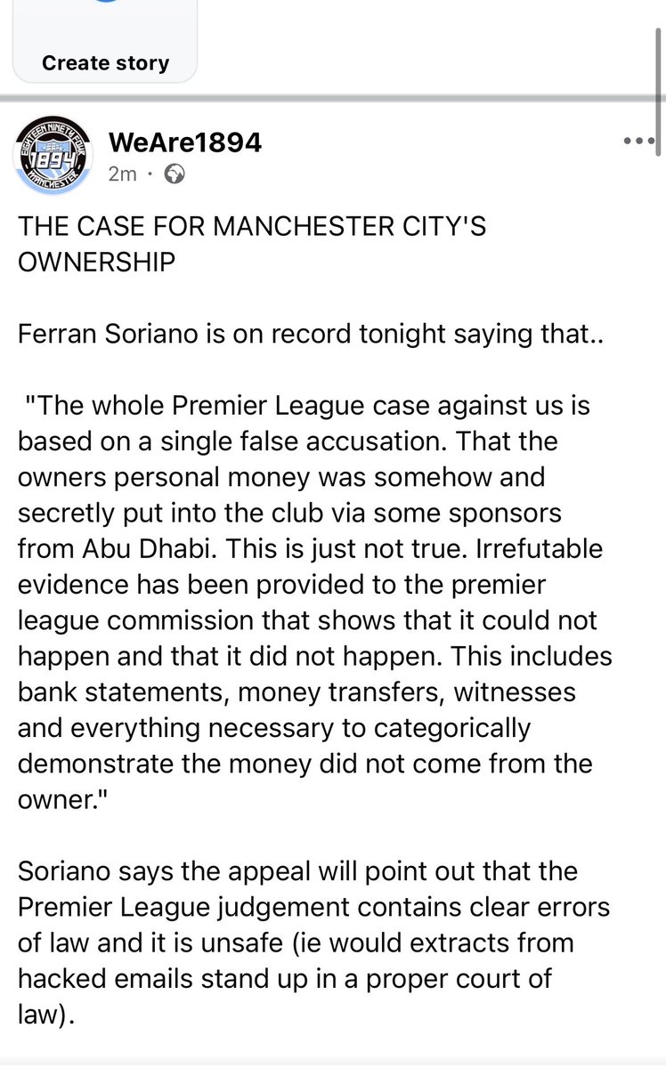 WeAre1894's tweet photo. "A Kangaroo Court Appointed By An Arsenal Fan" ... so what if City are telling the truth... The case for the ownership - https://t.co/xkTI2RXtps https://t.co/XQBy4f2bqf