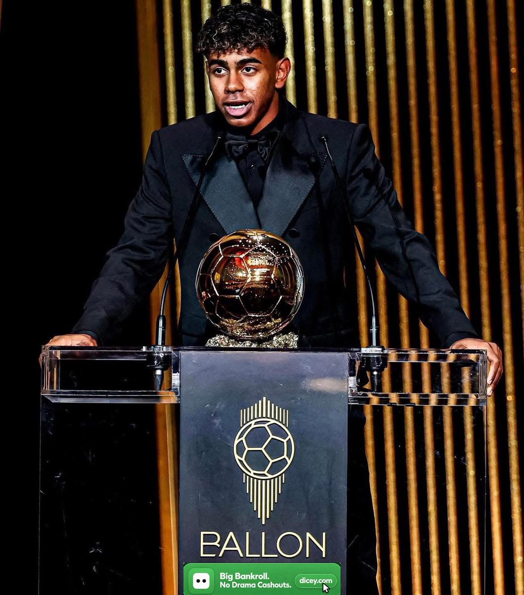 thatEsselguy's tweet photo. We all agree Lamine Yamal should win the Ballon Dor right

.@DiceySports https://t.co/sQtqy0Jqbg
