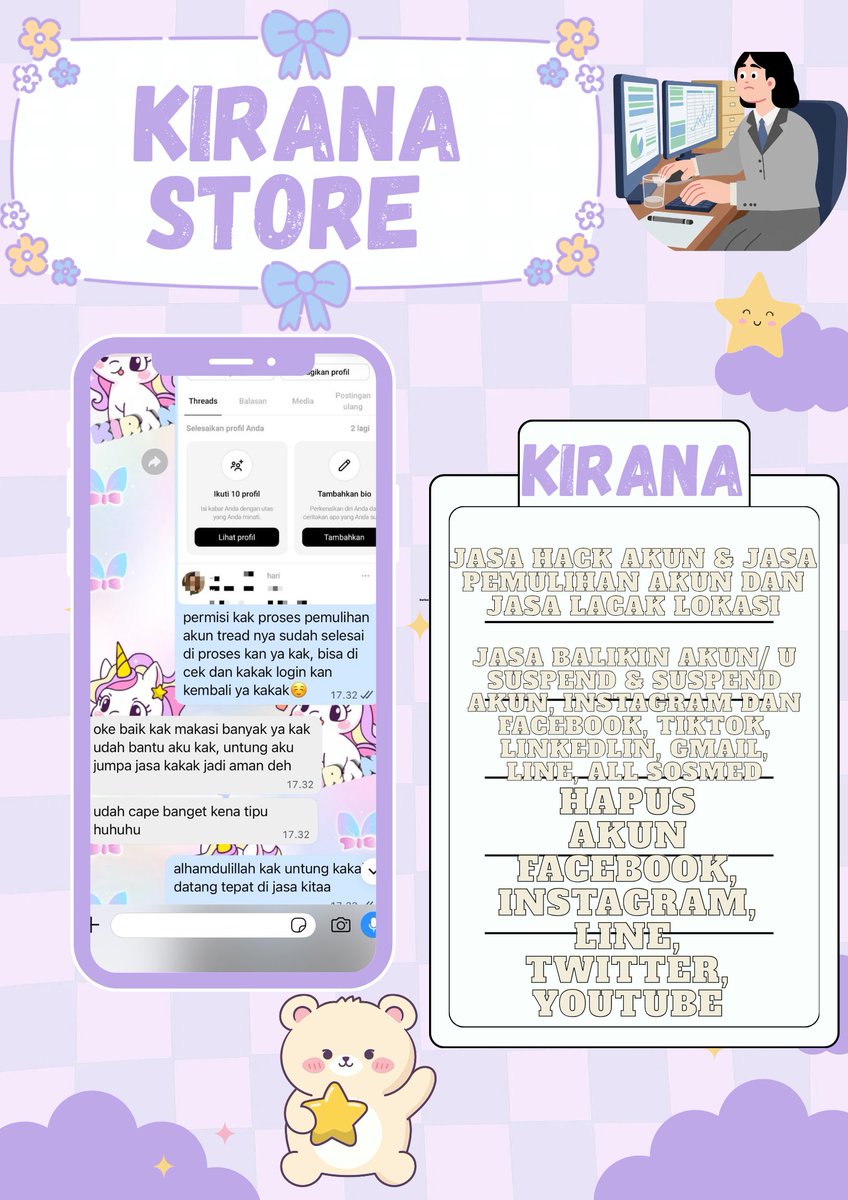 leonshle's tweet photo. Bantuan Jasa pulihkan akun &amp; hapus akun

MELAYANI 📝

pemulihan akun
- instagram, tiktok, whatsapp, line, facebook, x, gmail, tele dll

hapus akun
- facebook, tiktok, instagram, line, whatsapp, twitt / x, dan lainnya

Sadap Wa, hack akun, lacak lokasi? Order? Ke Wa . . . ! https://t.co/RlY9G69vJh