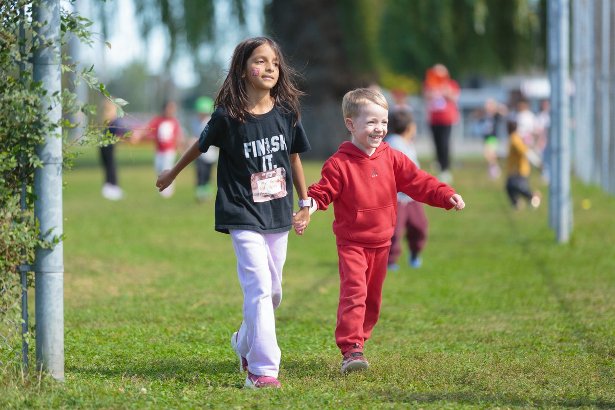 tdsb's tweet photo. Students and staff at Castlebar Junior School honoured Terry Fox by getting active, surpassing their fundraising goal and proudly supporting his vision of a world without cancer. With every step, they carried his message forward: Finish It! 👟💙 https://t.co/bOW7WHZSne
