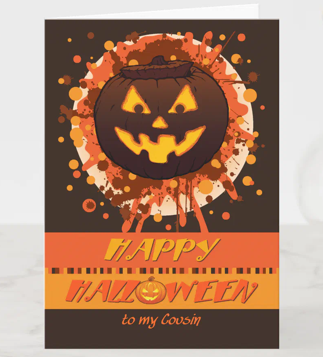 Evie_Hourglass's tweet photo. 30% Off - #Halloween Grunge #Pumpkin for Cousin (him) - #Funny Card https://t.co/Gn915ky42u via @zazzle #Zazzle #zazzlemade #greetingcard #cardshop #greetingcards #cards #shopsmall #cardsforsale #cousin #grunge #artist #creepy #scary #spooky #design #designer #ArtistonX #OnSale https://t.co/wFJaoThRD8