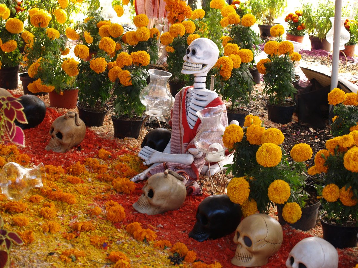 DanutaMcnecl2p's tweet photo. Feliz Día de Muertos! Calaveras de azúcar, cantos y recuerdos que nos unen a los seres queridos que se fueron https://t.co/Jx6dWtP6tK