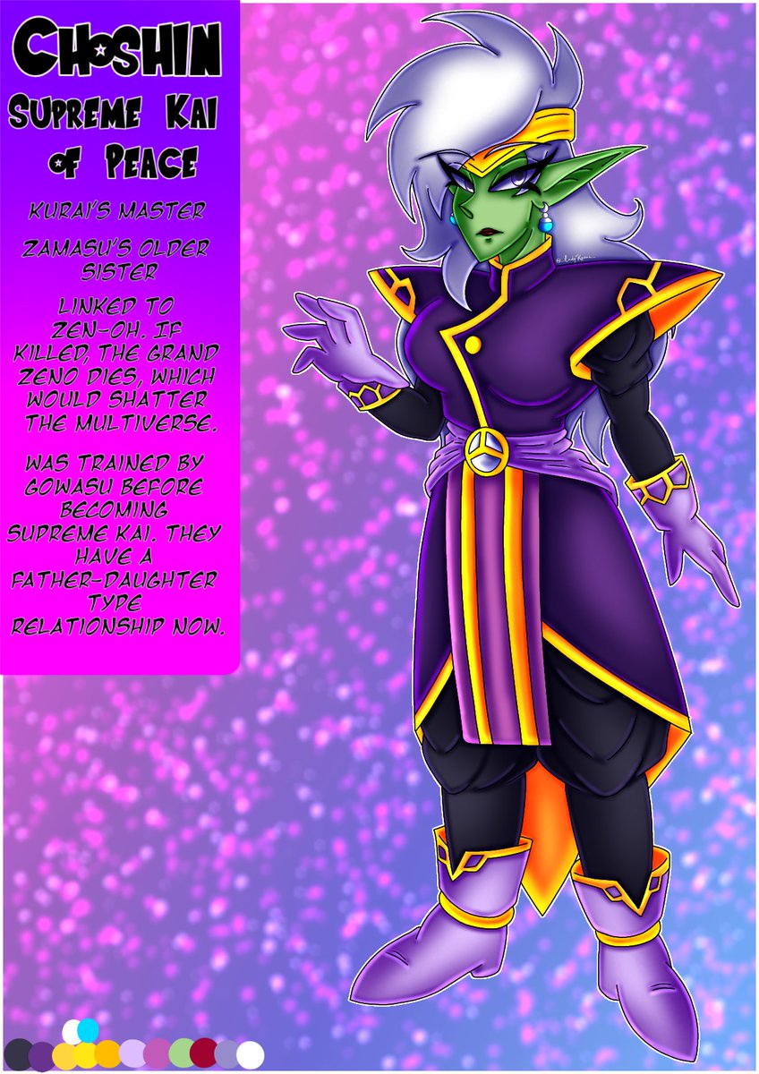 Shooting_StarZi's tweet photo. Here's Kurai's former master, Choshin! Also a palette change for Kurai just as I promised. #dragonballoc #dbs #Zamasu https://t.co/GYuhMdtgXk