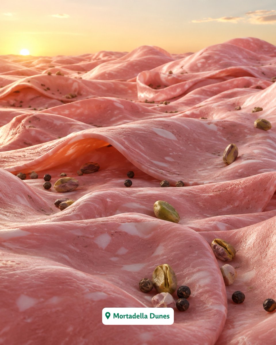 KymberlyMyaen's tweet photo. What if Australia was made of D’Orsogna? We transformed iconic landmarks into smallgoods
The Bacon Apostles, Mortadella Dunes, Salami Pinnacles, Salami Barrier Reef and Prosciutto Snowy Mountains. Which would you visit first? Let us know below. https://t.co/H1rhZQXIPH