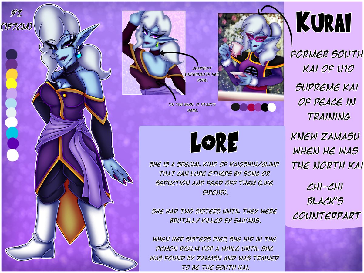 Shooting_StarZi's tweet photo. Here's Kurai's former master, Choshin! Also a palette change for Kurai just as I promised. #dragonballoc #dbs #Zamasu https://t.co/GYuhMdtgXk