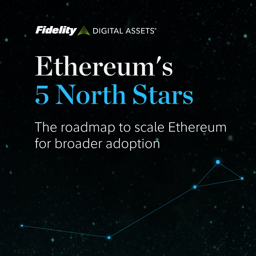 DigitalAssets's tweet photo. What could Ethereum look like by the end of the decade?

The @ethereumfndn’s Strawmap lays out a vision built around five "north stars" aimed at scaling the network for broader adoption.

Get an overview of the roadmap, its key upgrades, and what it may mean for investors: https://t.co/CInG3NMiLz