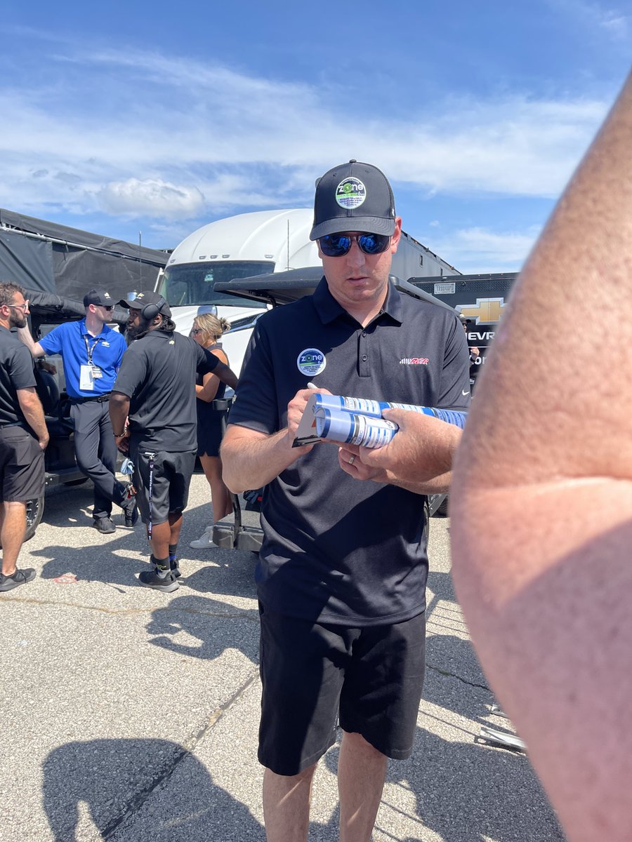 LieutenantASmit's tweet photo. @RyanLarkinDFS @MattWeaverRA My favorite Kyle Busch moment was at Iowa Speedway just before getting his autograph. He was so serious. https://t.co/Q00HXd5spY
