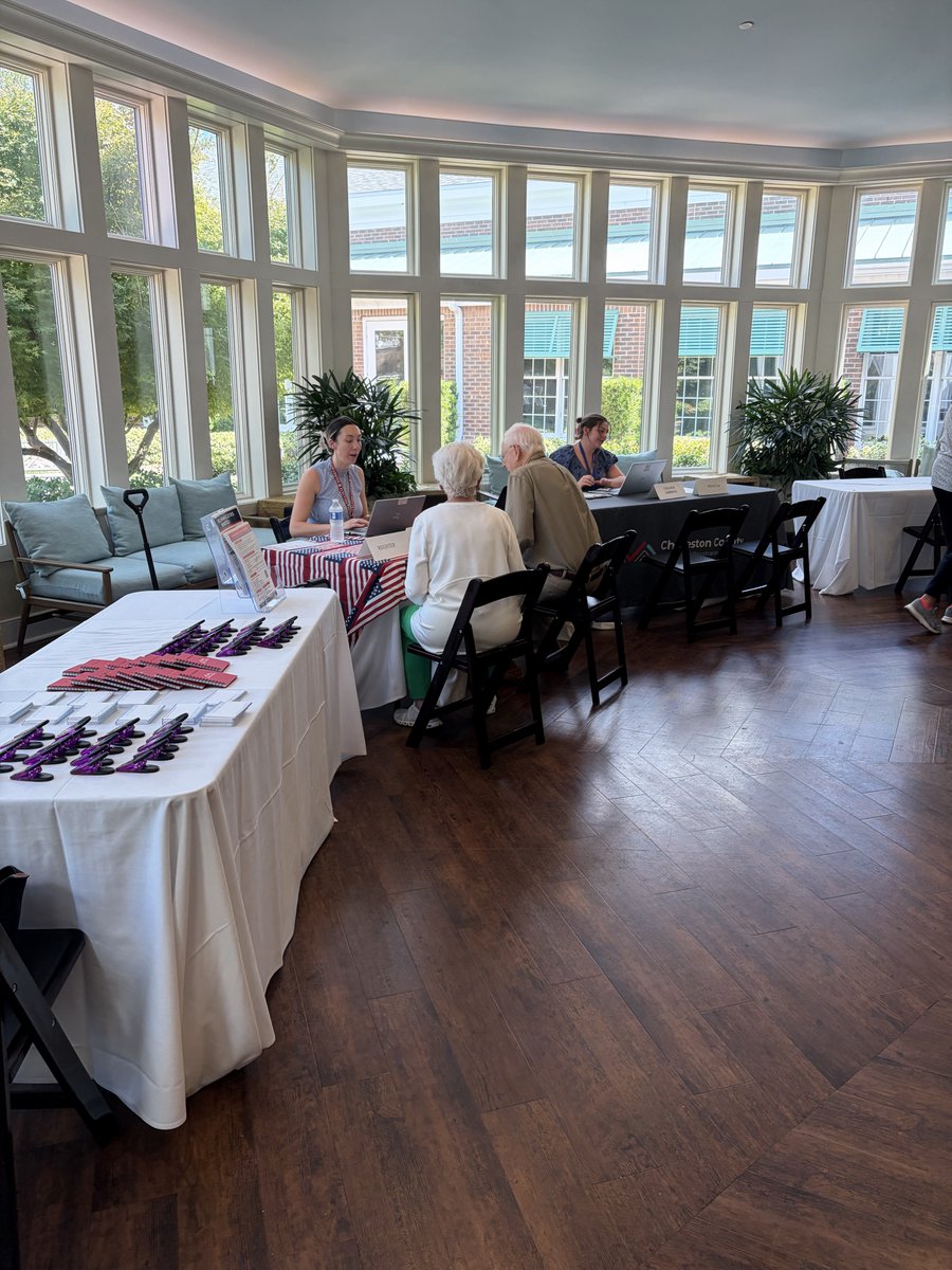 CharlestonVotes's tweet photo. We always have a wonderful time ensuring residents at Bishop Gadsden Episcopal Retirement Community are ready to vote!

#CHSVotes #CHSNews #SCVotes #VoteReady https://t.co/alaHfMY6e5