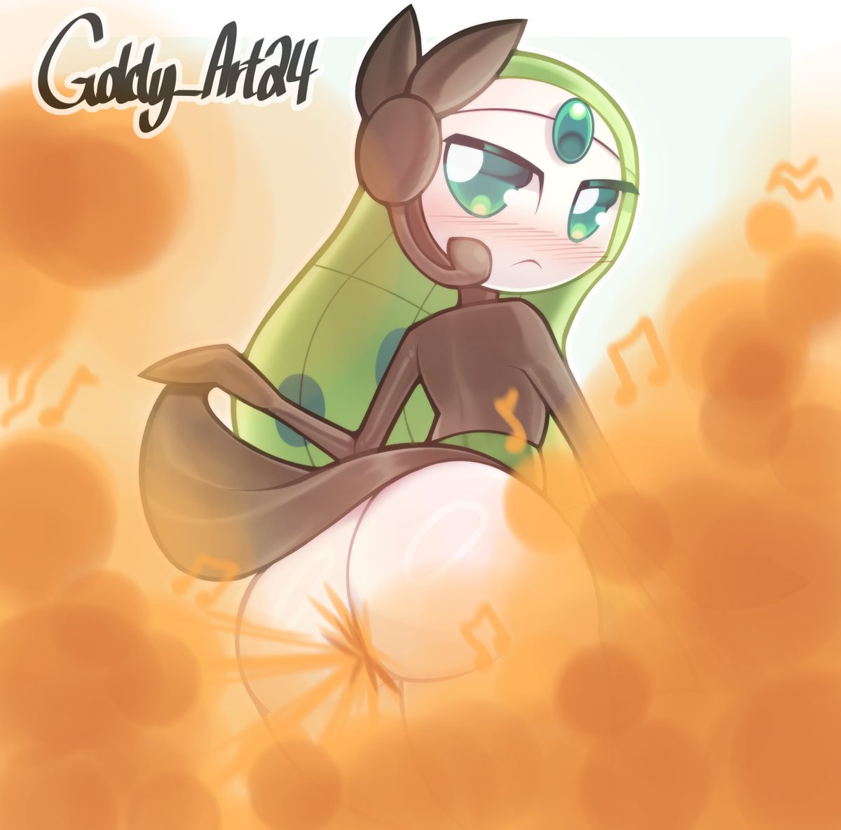 Goldy_Art24's tweet photo. ~ Meloetta ~

First time doing Pokemon fart art... Let me know what y'all think!

#fart #fartart #fartfetish https://t.co/nF4PNuiIOR