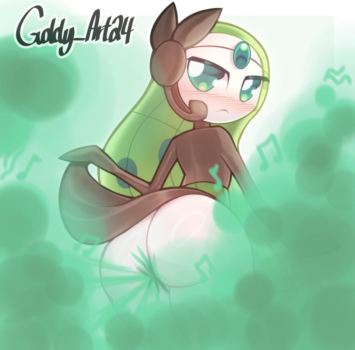 Goldy_Art24's tweet photo. ~ Meloetta ~

First time doing Pokemon fart art... Let me know what y'all think!

#fart #fartart #fartfetish https://t.co/nF4PNuiIOR