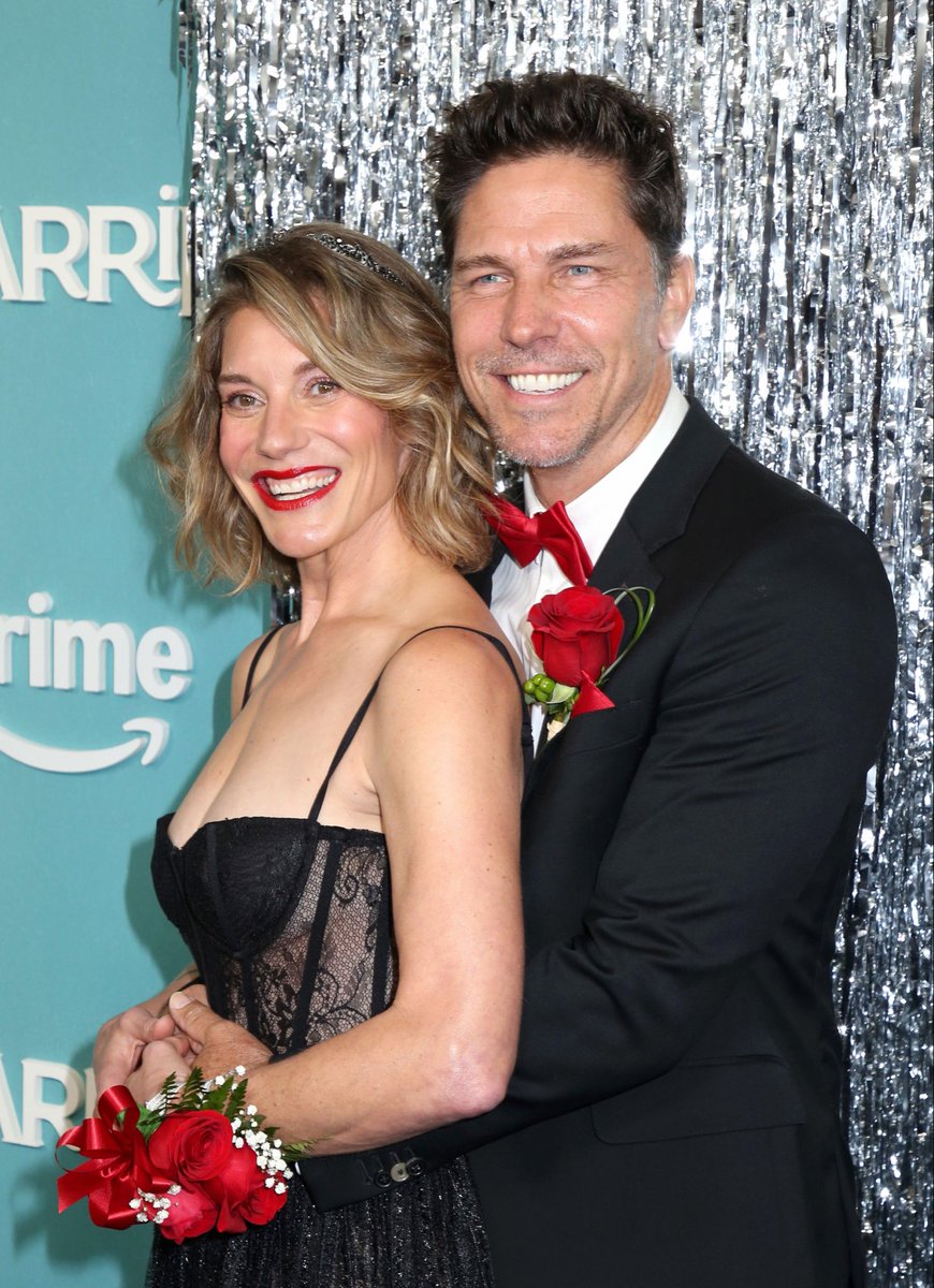 kateesackhoff's tweet photo. Prom Date 2026 

TV husband and Carrie co-Stars unite 😘🔥 Never tell two actors to channel high school….we go hard 🤣

Carrie drops Oct 7th on Amazon Prime and you can watch all episodes at once! I thought you were going to have to wait a bit to see me but nope…October 7th the fire will rain down!!! 

What an honor to be a part of this amazing series and to work with this extraordinary cast. I’m in owe of them. Thank you for the love and opportunity Mike Flanagan I’d follow you anywhere. 🩸 
#CARRIE