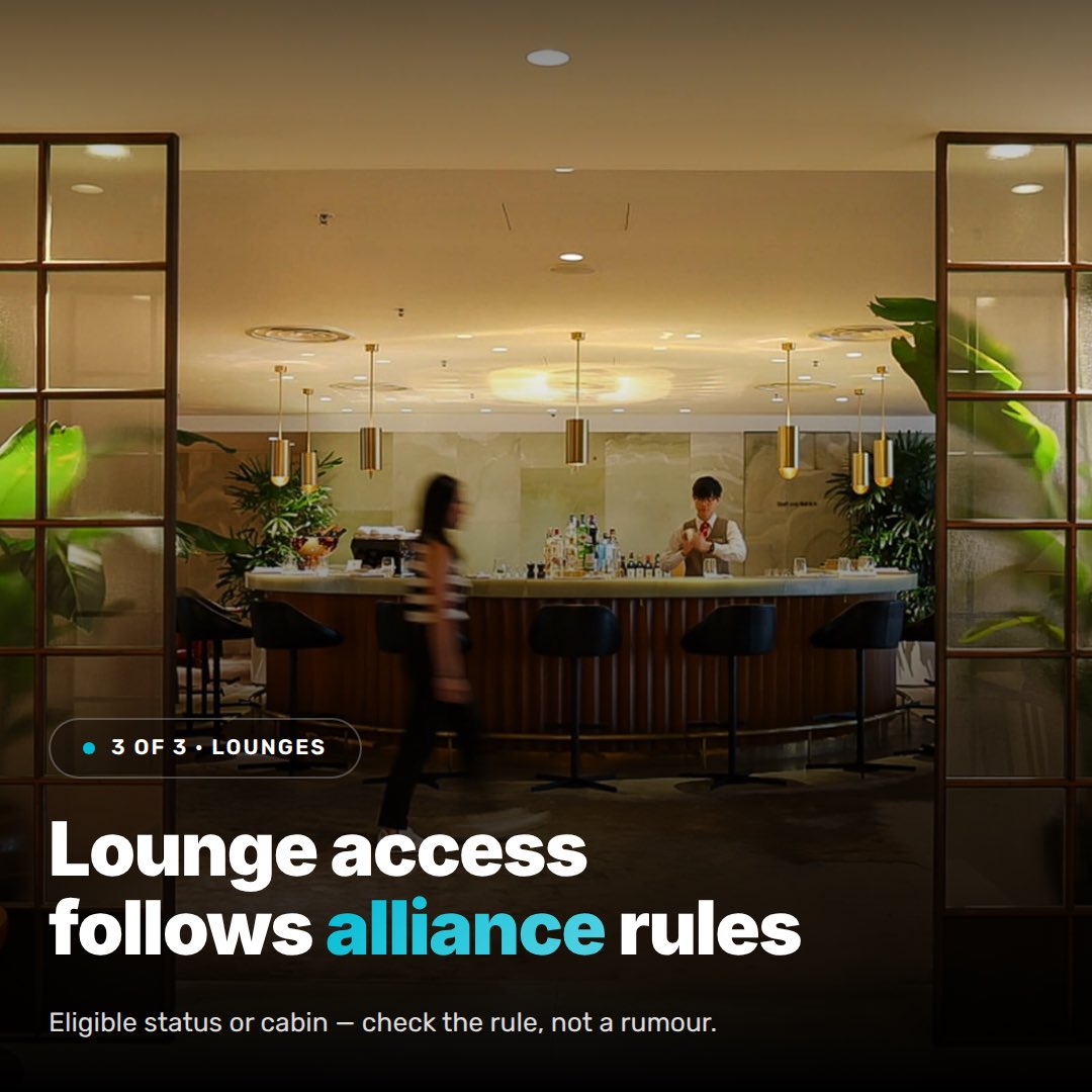 FrequentFlyerEN's tweet photo. Why flyers keep *one* oneworld home.
Five cards look busy. One home earns partner status — BA, AA, Cathay, Qantas… Fly a partner, credit your home. Lounge access follows alliance rules, not rumour.
https://t.co/MGiWyCDtuh
#FrequentFlyer #oneworld #AirlineAlliances https://t.co/y7XKydCbO3