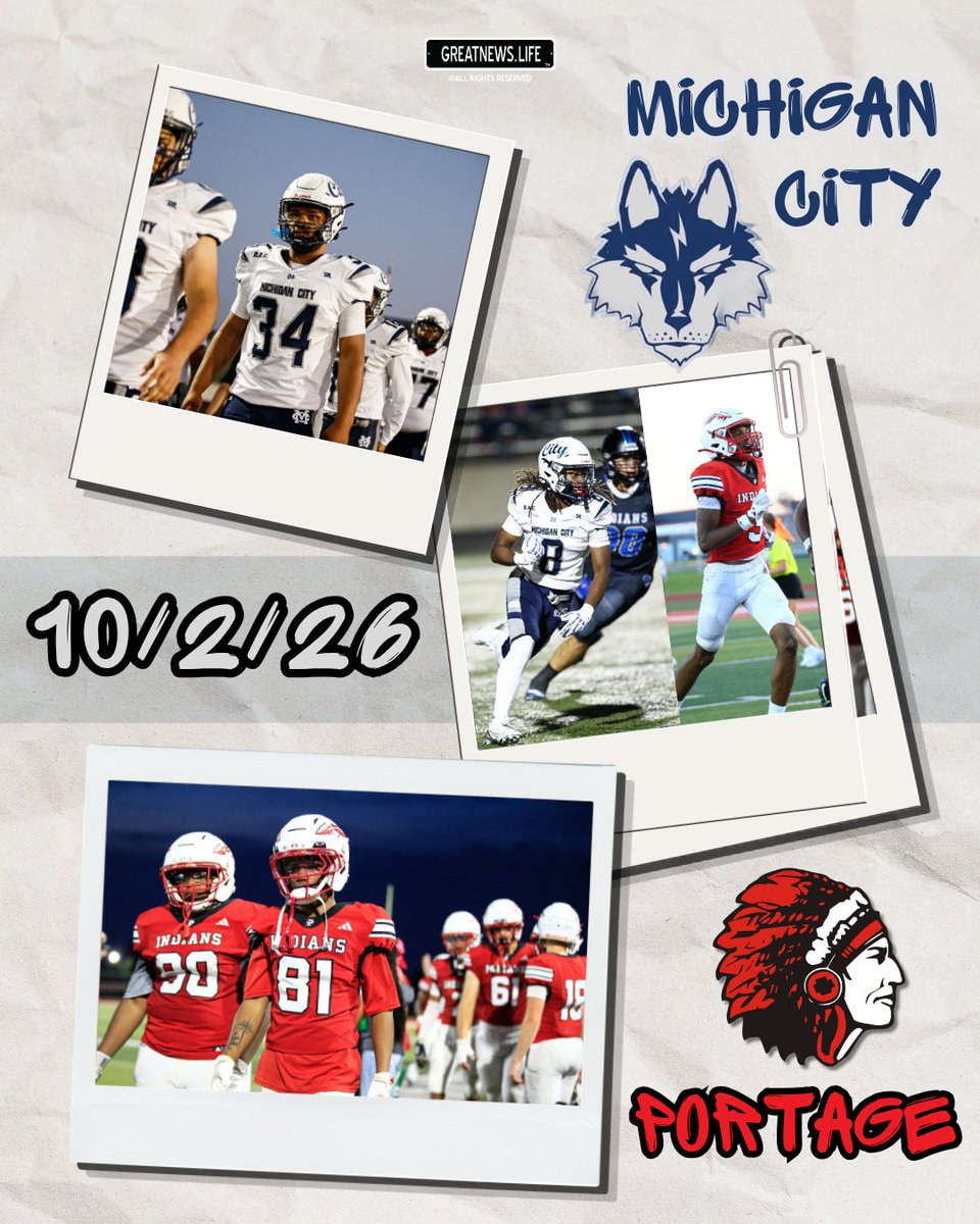 LPCLife's tweet photo. Heart for Portage.

RT for Michigan City.

Who are you cheering on this Friday?

@MCityFootball @MichiganCityHS 

https://t.co/e3zJ1bHJ6u https://t.co/g2eioocUBj