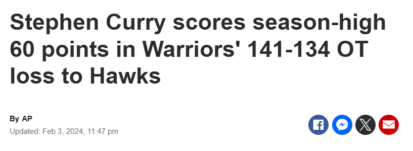 smithmachine's tweet photo. Man, Jack Smith missed a great game. Steph hung 60! https://t.co/y6wLTgd3ta