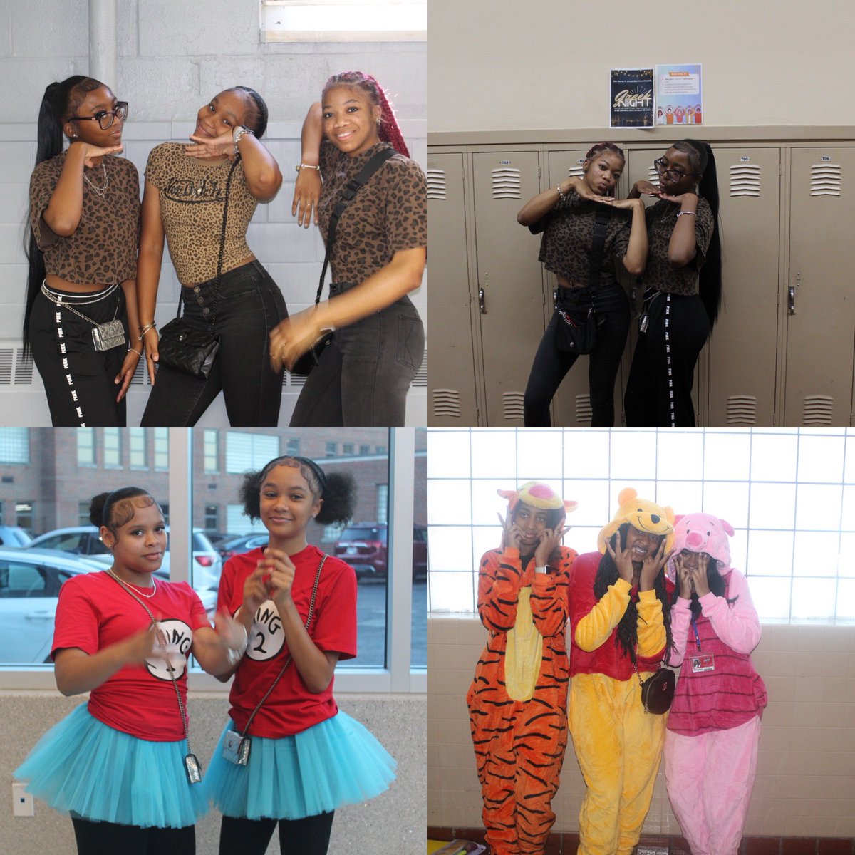 VASJHighSchool's tweet photo. A #spiritweek Tuesday theme of “Duos, Trios &amp; Squads” was a huge hit in the #vikingvillage! The creativity of the students is to be commended! https://t.co/3VEc7MdAoK