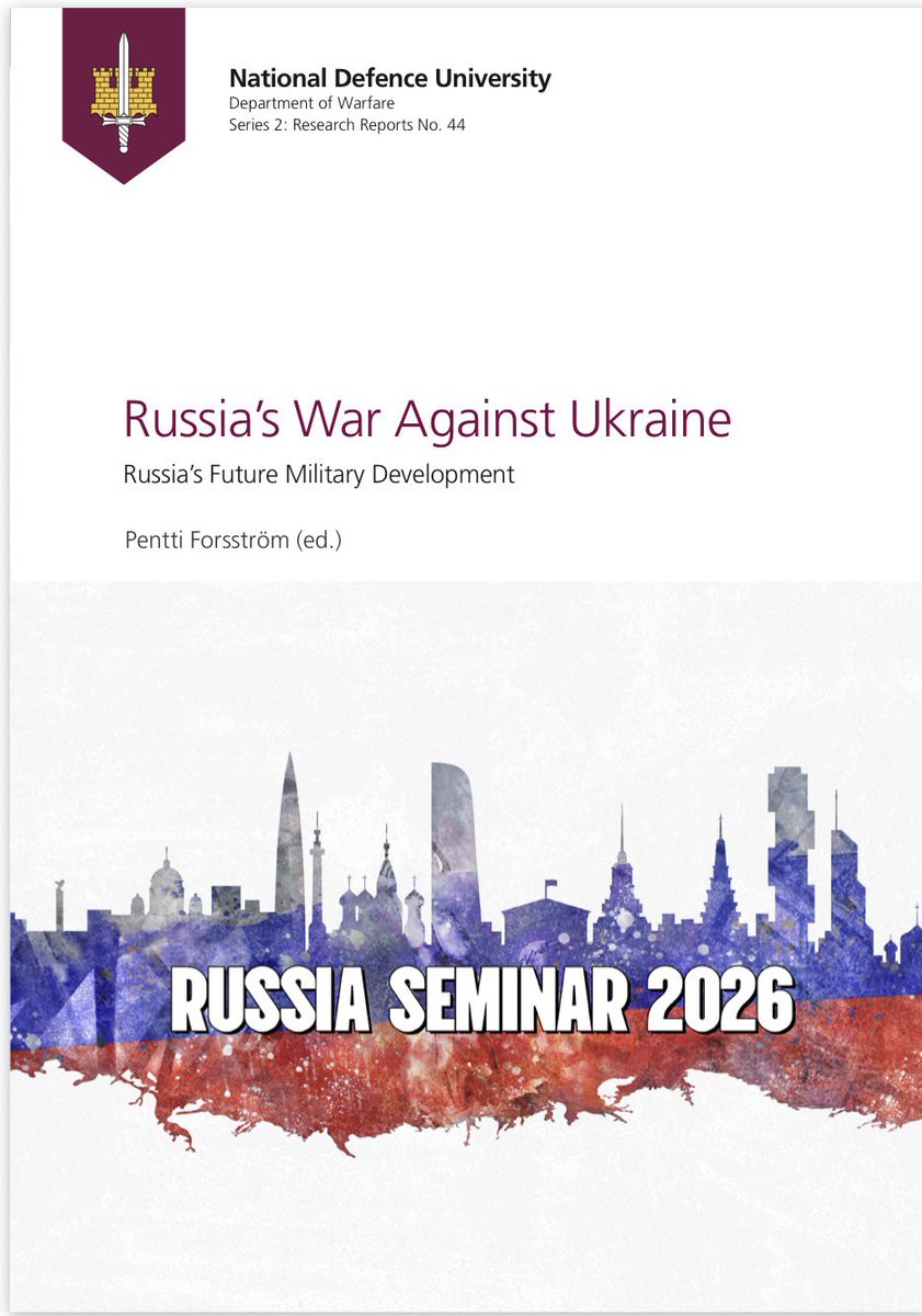Olivier1Schmitt's tweet photo. New report from the Finnish National Defence University with many fascinating chapters (I really liked the ones on estimating casualties, on C2 and on Russian military science). 
👉 https://t.co/KD9CcnLWWO https://t.co/iKoOWjxK2B