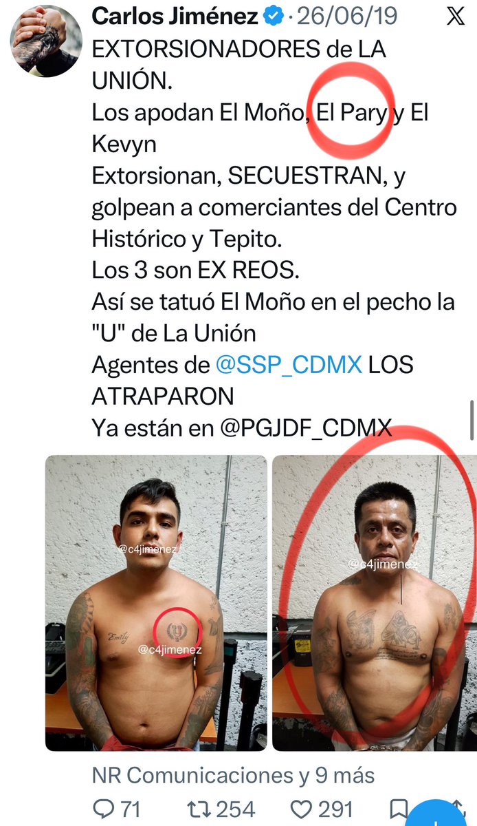 c4jimenez's tweet photo. CAE OOOTRA VEZ al MUGROSO EXTORSIONADOR de El PARÍ de LA UNIÓN
Rogelio San Juan Osorio a El Parí 
Desde 2019 lo exhibimos aquí.
Lo detienen cada dos años y siempre sale .
Es parte de los mugrosos Herrera Segura.
Golpea, tortura, extorsiona… comerciantes en @AlcCuauhtemocMx @A_VCarranza 
Agentes de Inteligencia de @SSC_CDMX lo detuvieron por 5ª ocasión.
Ya está en @FiscaliaCDMX
