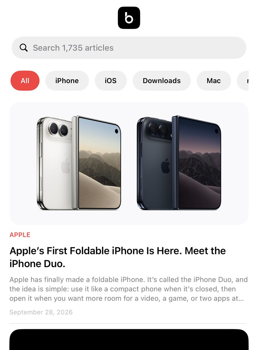 AppleBloggerUX's tweet photo. Apple Blog App for iPhone available on App Store. You can use it. Write please your experience. Thank you. Link: https://t.co/UhgpWyXvWV https://t.co/bu0drp1SZx