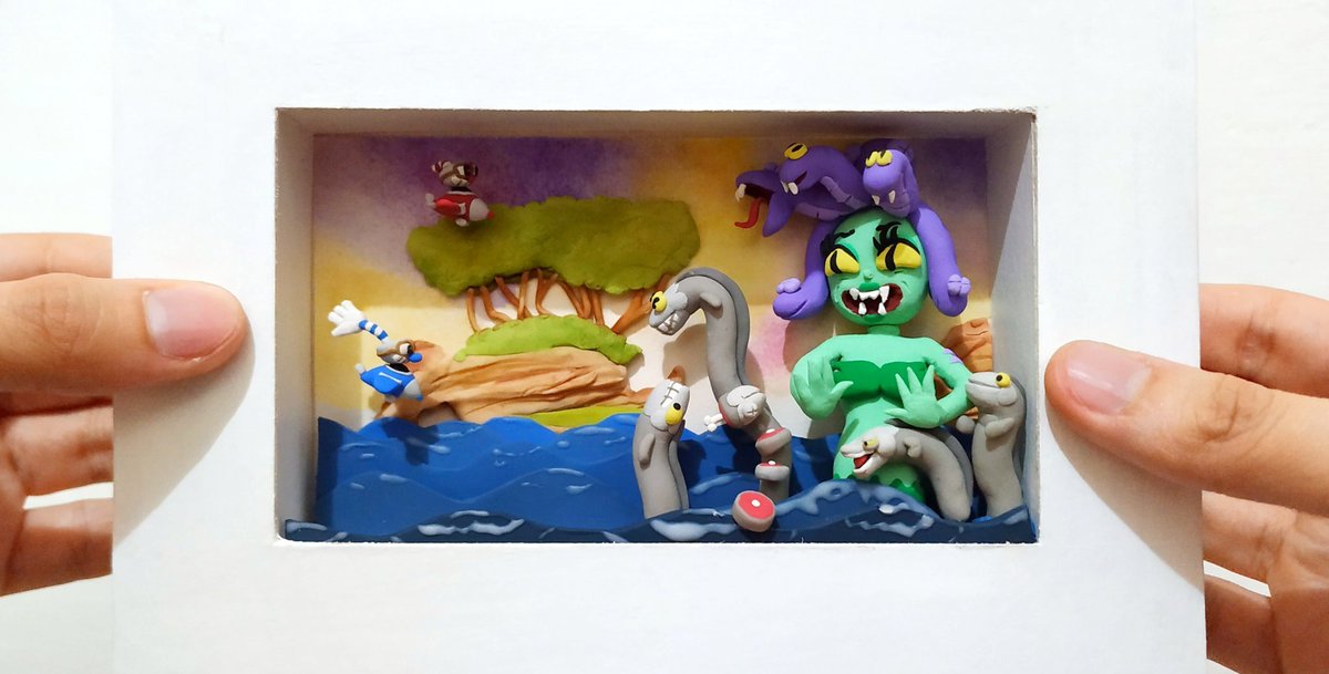 craftilin's tweet photo. @StudioMDHR I hope clay sculptures count too! I made these some years ago :) https://t.co/0Iyp9gx6Q3