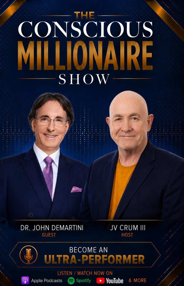 JVCrum's tweet photo. WHAT'S LIMITING YOUR VISION?

In this episode, JV Crum III and Dr. John Demartini explore how the size of your vision can influence the size of the business you build.

🎧 Listen here: https://t.co/kesya1kQc3

#BusinessGrowth #Profitability #BusinessPerformance https://t.co/lixQeJzAza