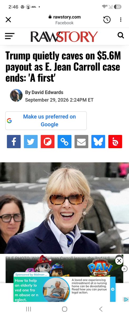 Christo12919382's tweet photo. Guess who just got paid $5.6M from her rapist?
It's official!
Case closed. No more appeals!
Thanks for your donations MAGA!
Now you know where your money went! https://t.co/v3Kwhx5HT8